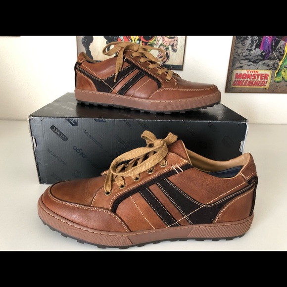 Steve Madden Hansom Tan Leather Lace Up Size 9 - Picture 2 of 8